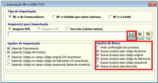 NeXT ERP Entrada Nota Fiscal Fornecedor (XML)